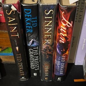 Ted Dekker Book Lot - Saint, The Priest's Graveyard, Sinner, Burn